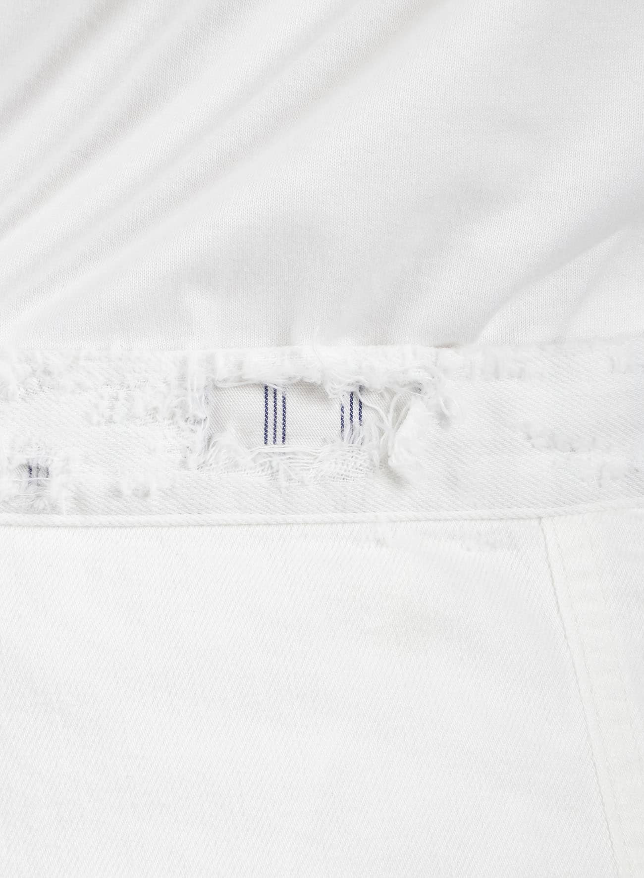 8oz DENIM BIO WASH 5BUTTON SAROUEL PANTS(XS White): Vintage｜THE