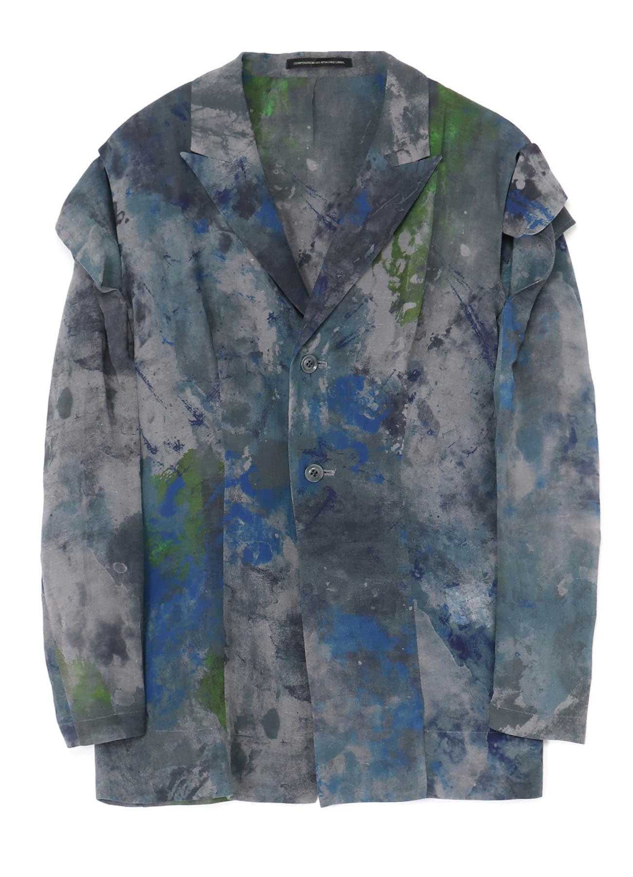 PAINT DESIGN SLEEVE HANG CLOTH JACKET(XS Light Grey): Y's｜THE 