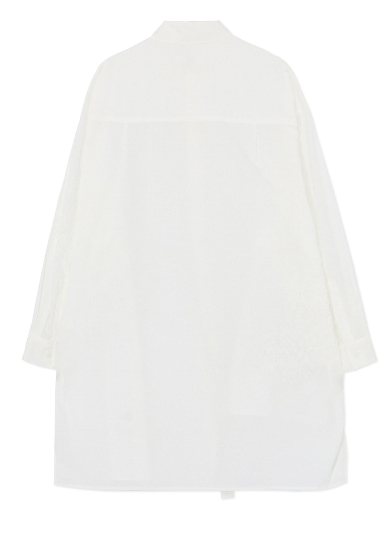 POWDER SNOW WASH COTTON SHIRT WITH UNEVEN HEMLINE(S White): Y's