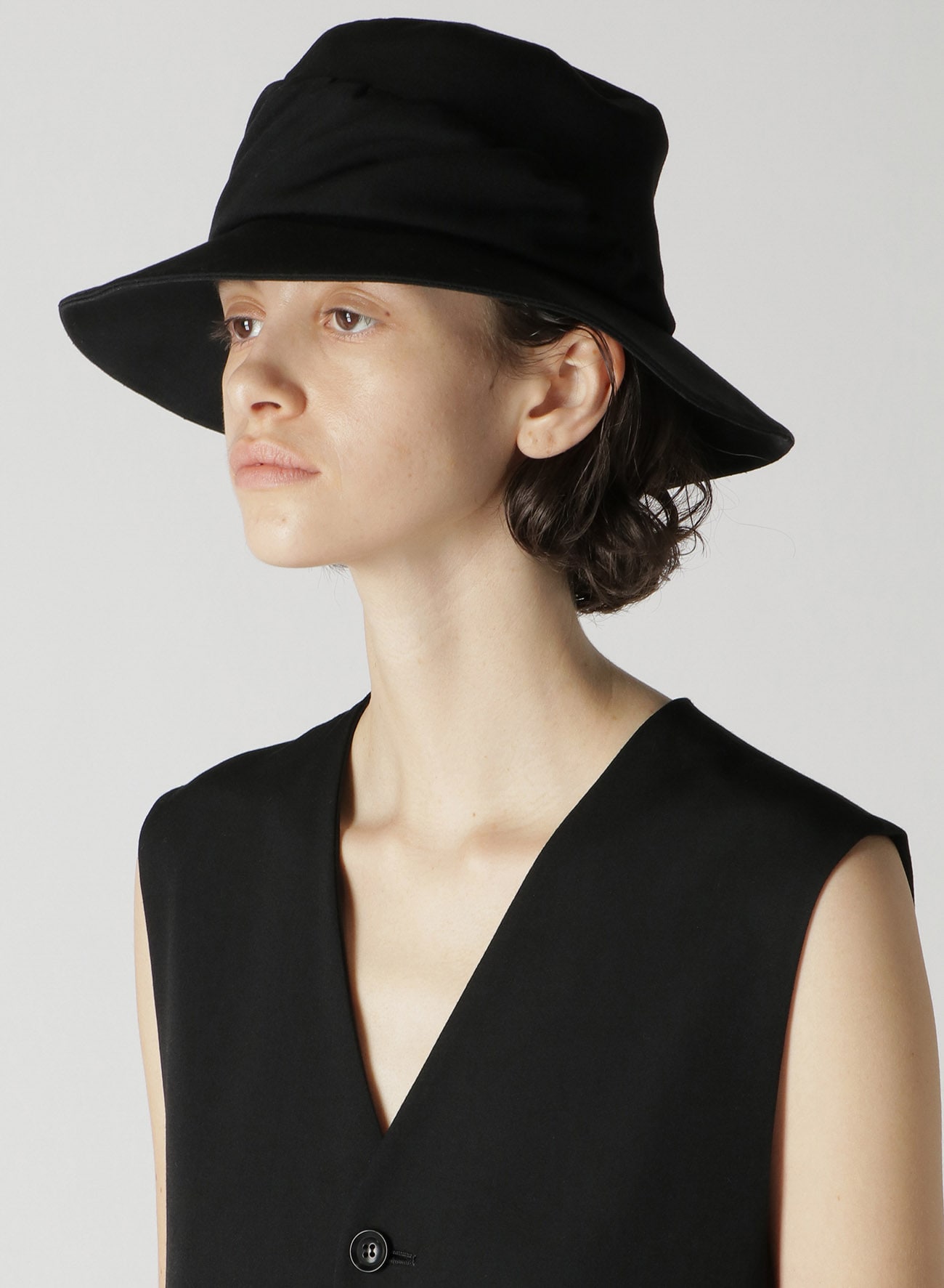 GABARDINE HAT(S Black): Y's｜THE SHOP YOHJI YAMAMOTO