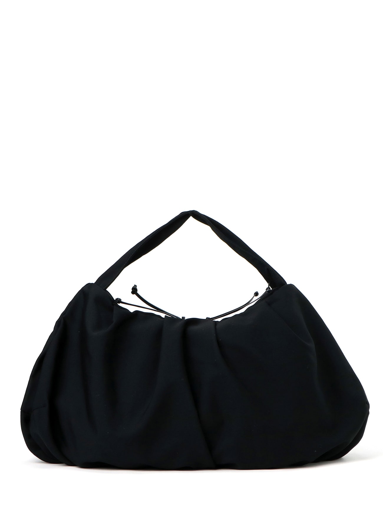 S black nylon gathered crossbody bag