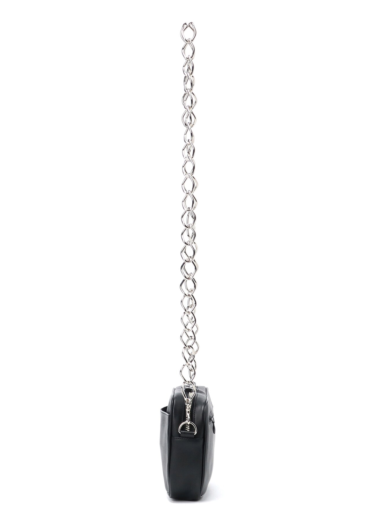 GRAINY LEATHER CHAIN BODY BAG