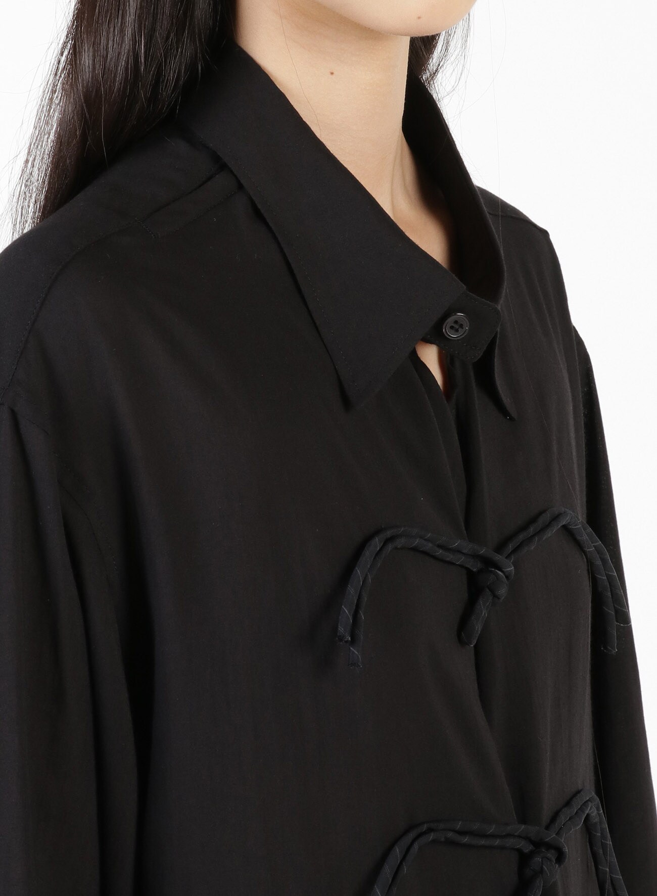 Y's BANG ON!No.142 Drape Chine button-shirts Cellulose lawn(FREE 