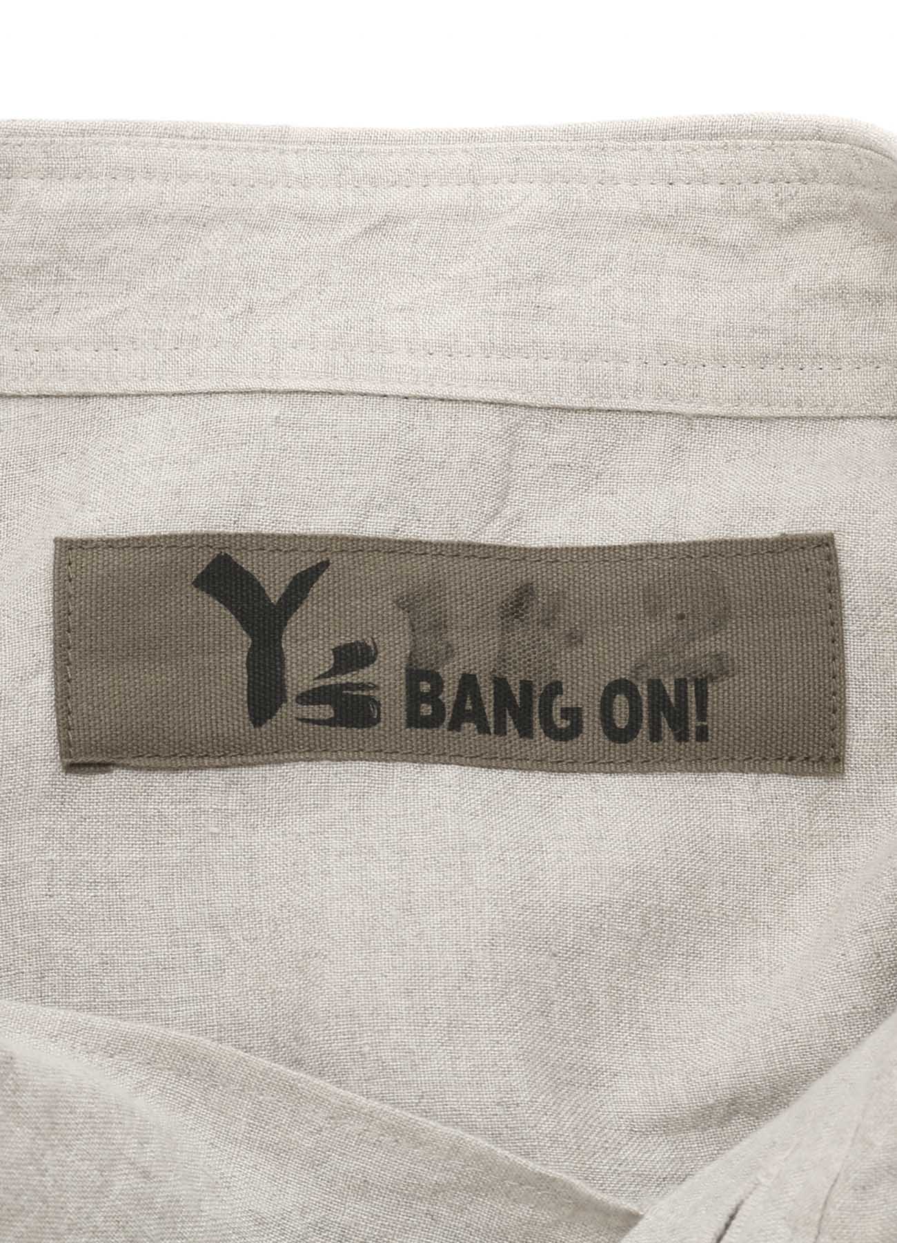 Y's BANG ON!No.142 Drape Chine button-shirts Linen