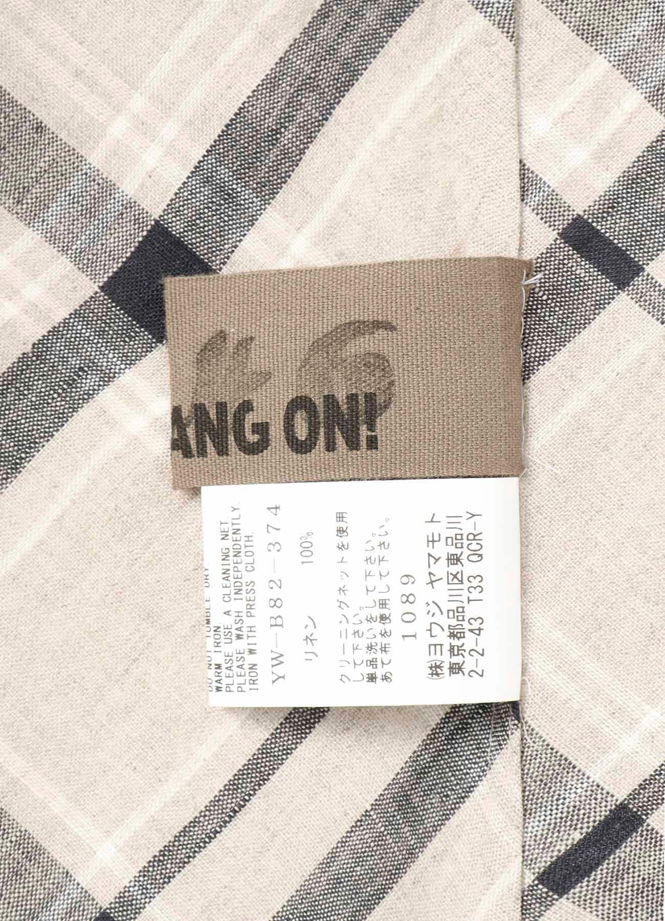 Y's BANG ON!No.146 Epaulette-shirts Linen plaid
