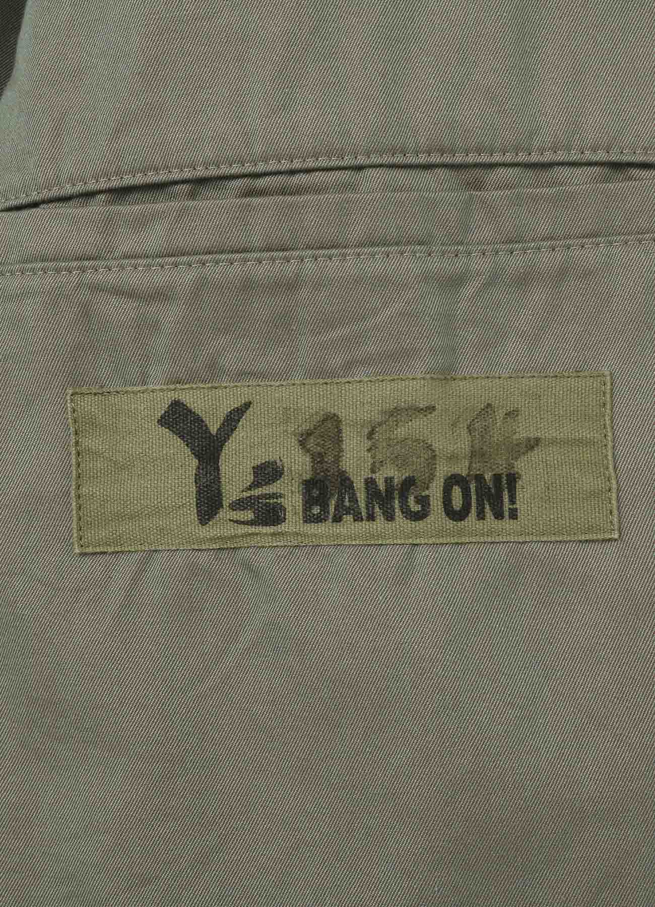 Y's BANG ON!No.154 Mods-shirt coat Cotton gabardine BIO