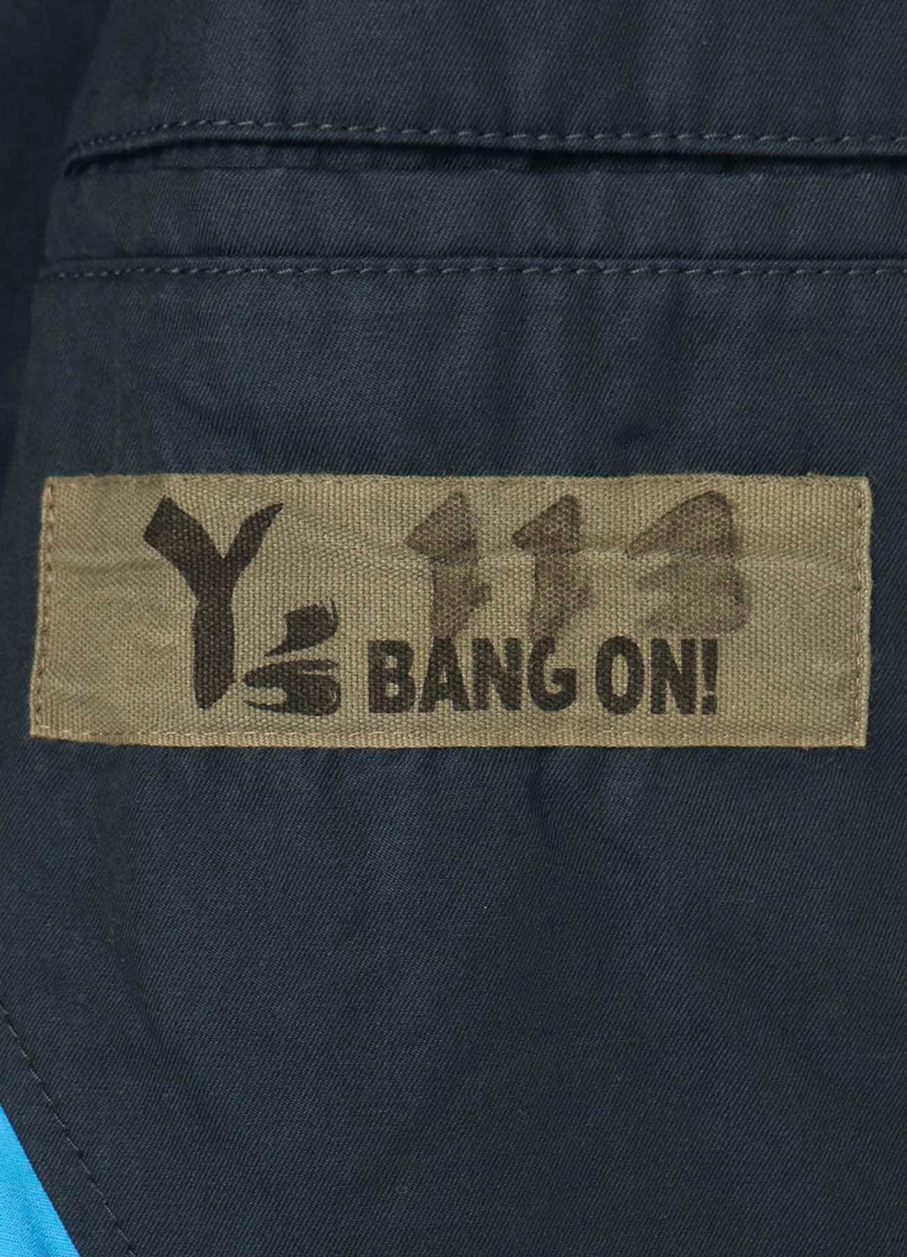 Y's BANG ON!No.113 Navy-coat Cotton gabardine BIO