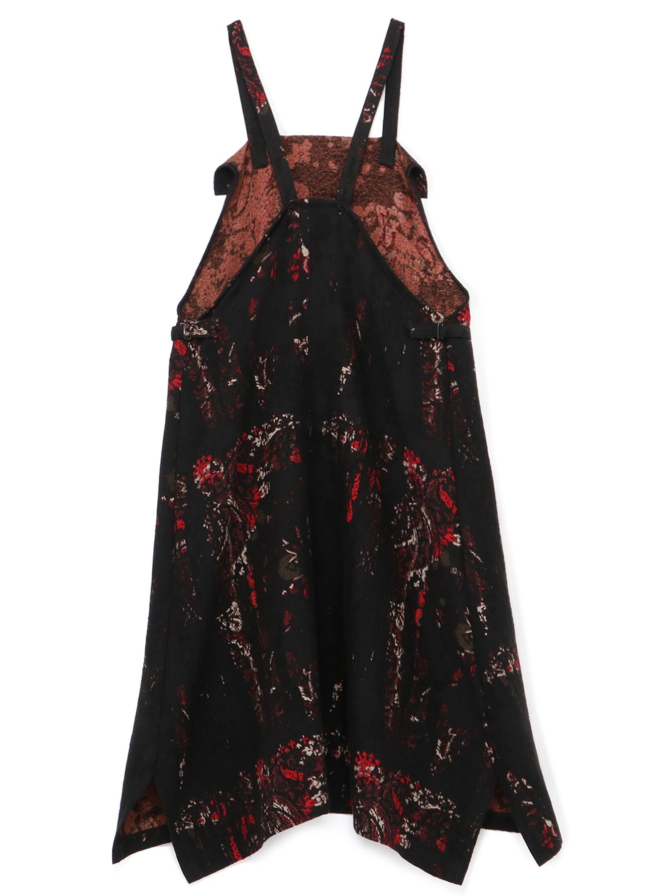 BANDANA BLURRY PRINT JACQUARD FRONT FOLDED DRESS
