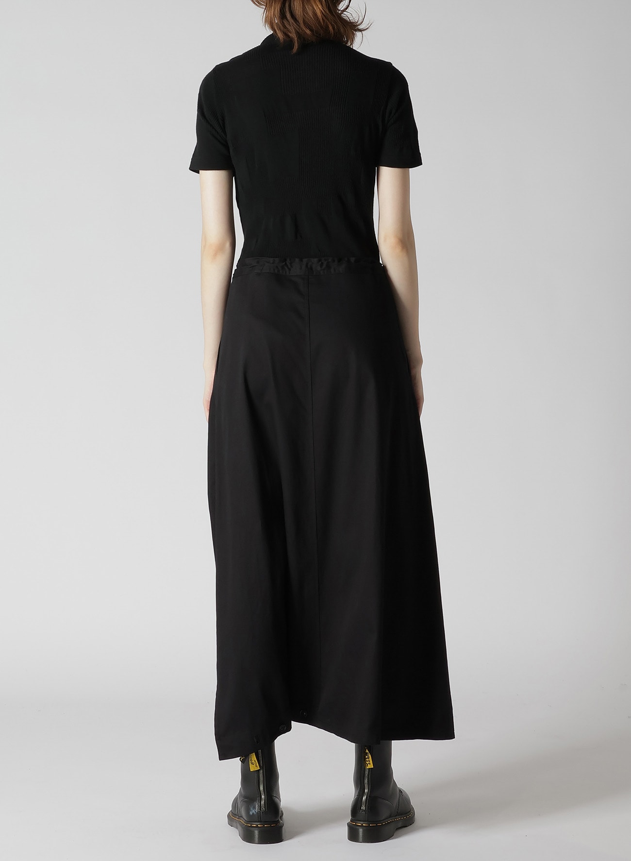 Y's BORN PRODUCT] COTTON TWILL SKIRT PANTS(XS Black): Y's｜THE 