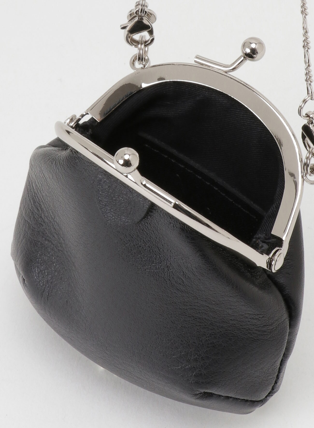SEMI GLOSS SMOOTH LEATHER NECKLESS COIN CASE