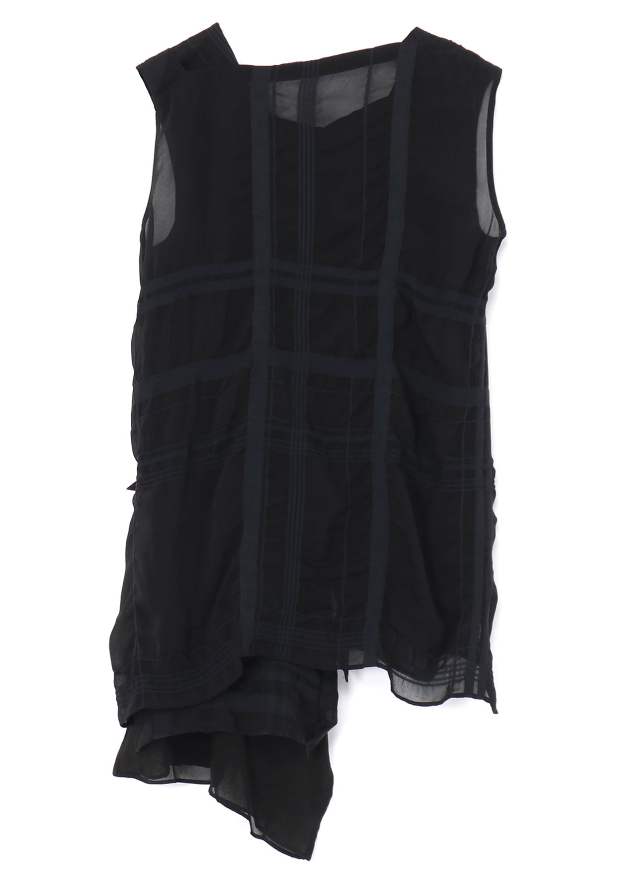 SLEEVELESS TOP WITH FLAP PANEL