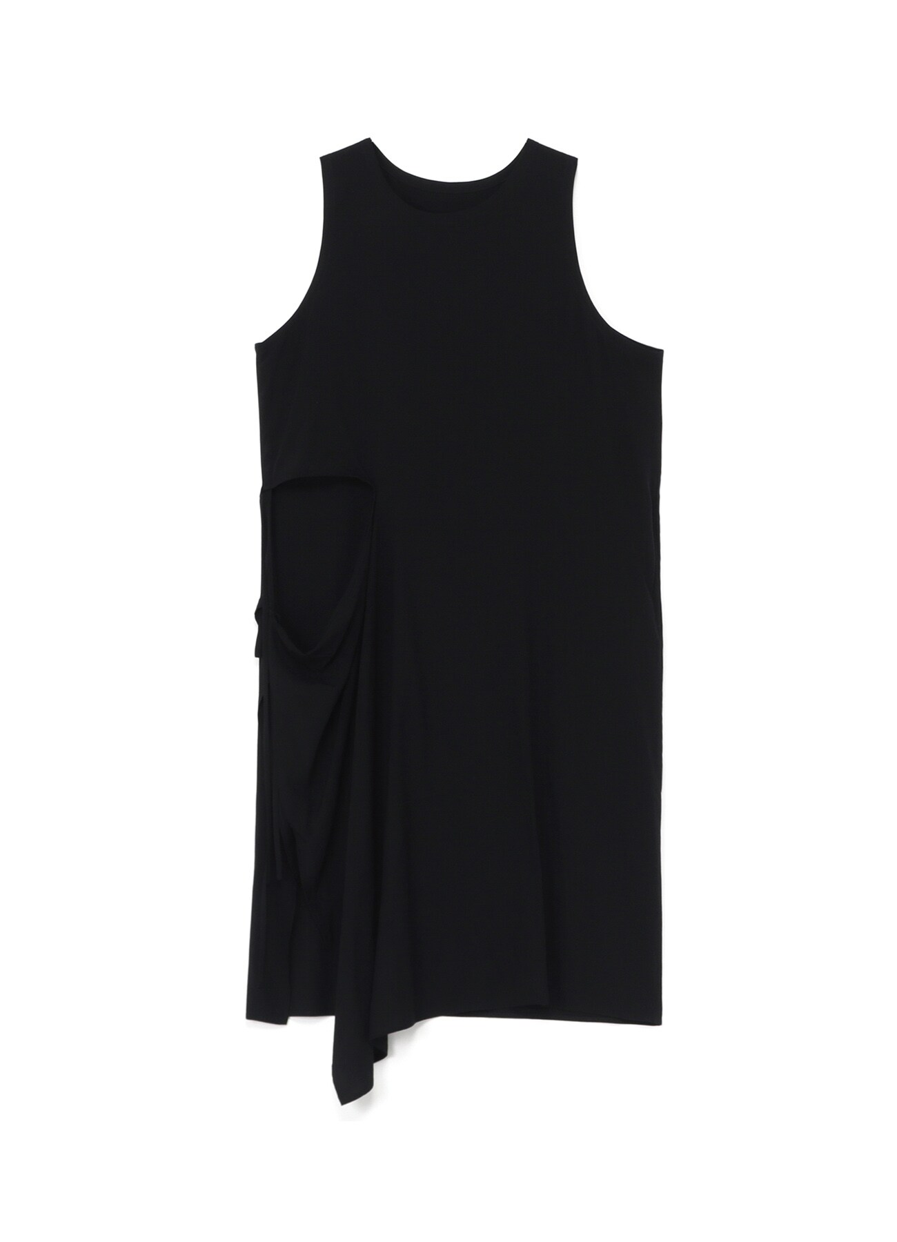 RAYON DRESS WITH SLASH IN RIGHT SIDE	