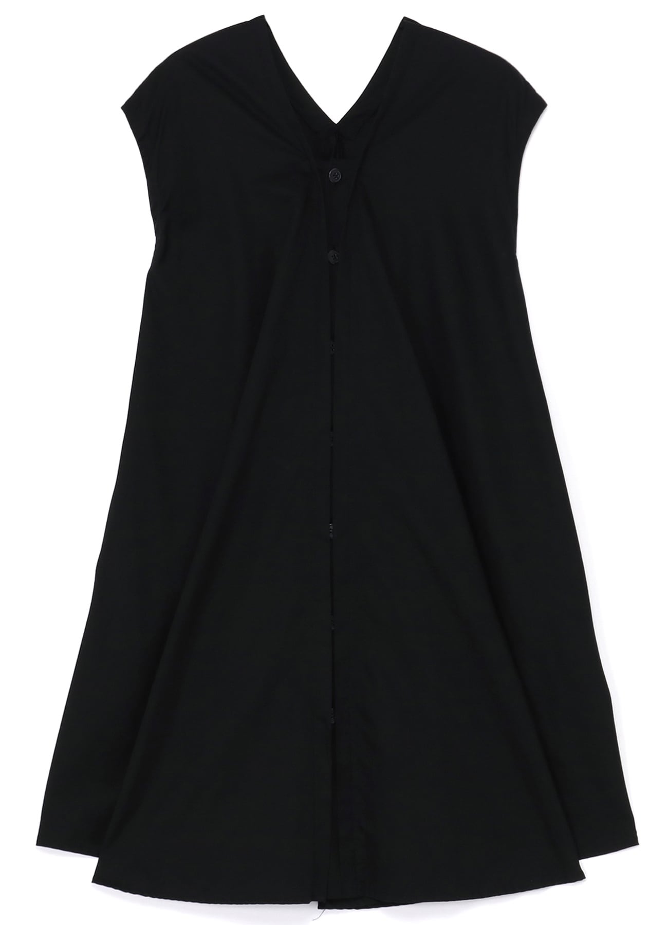 Y's BORN PRODUT] THIN COTTON TWILL DRESS WITH FRENCH SLEEVES (S 