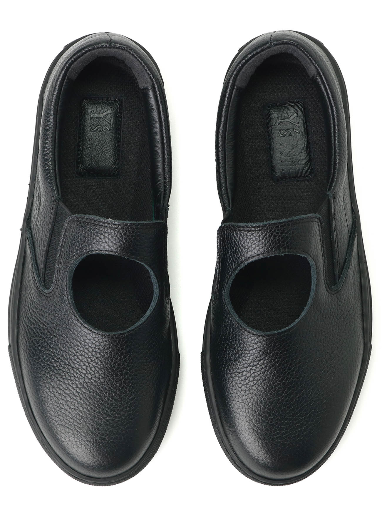 COW LEATHER SLIP ON SHOES