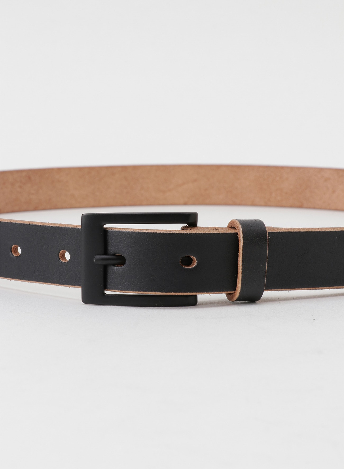 DYED THICK LEATHER 25MM BELT