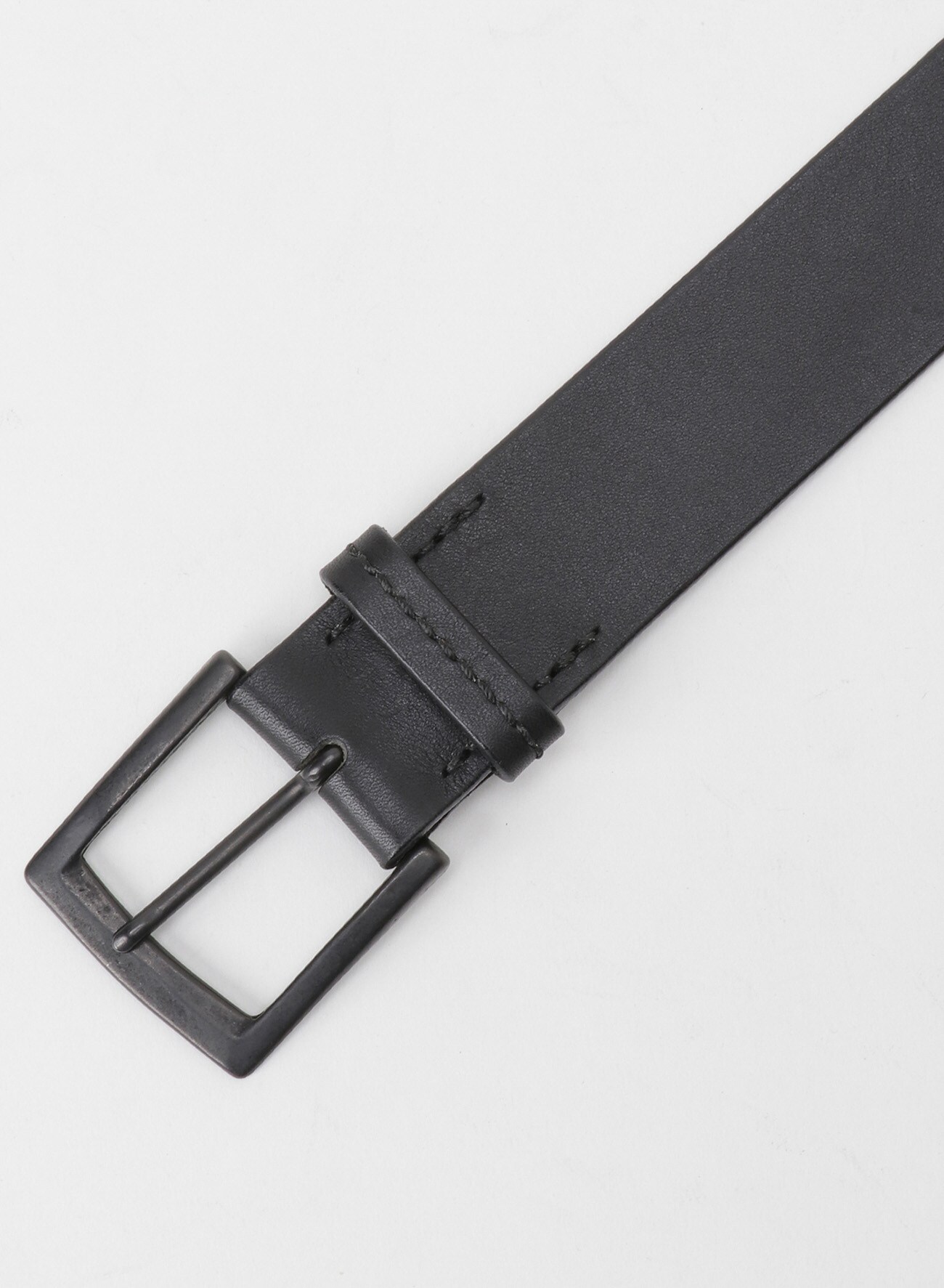SMOOTH THICK LEATHER 40MM BELT