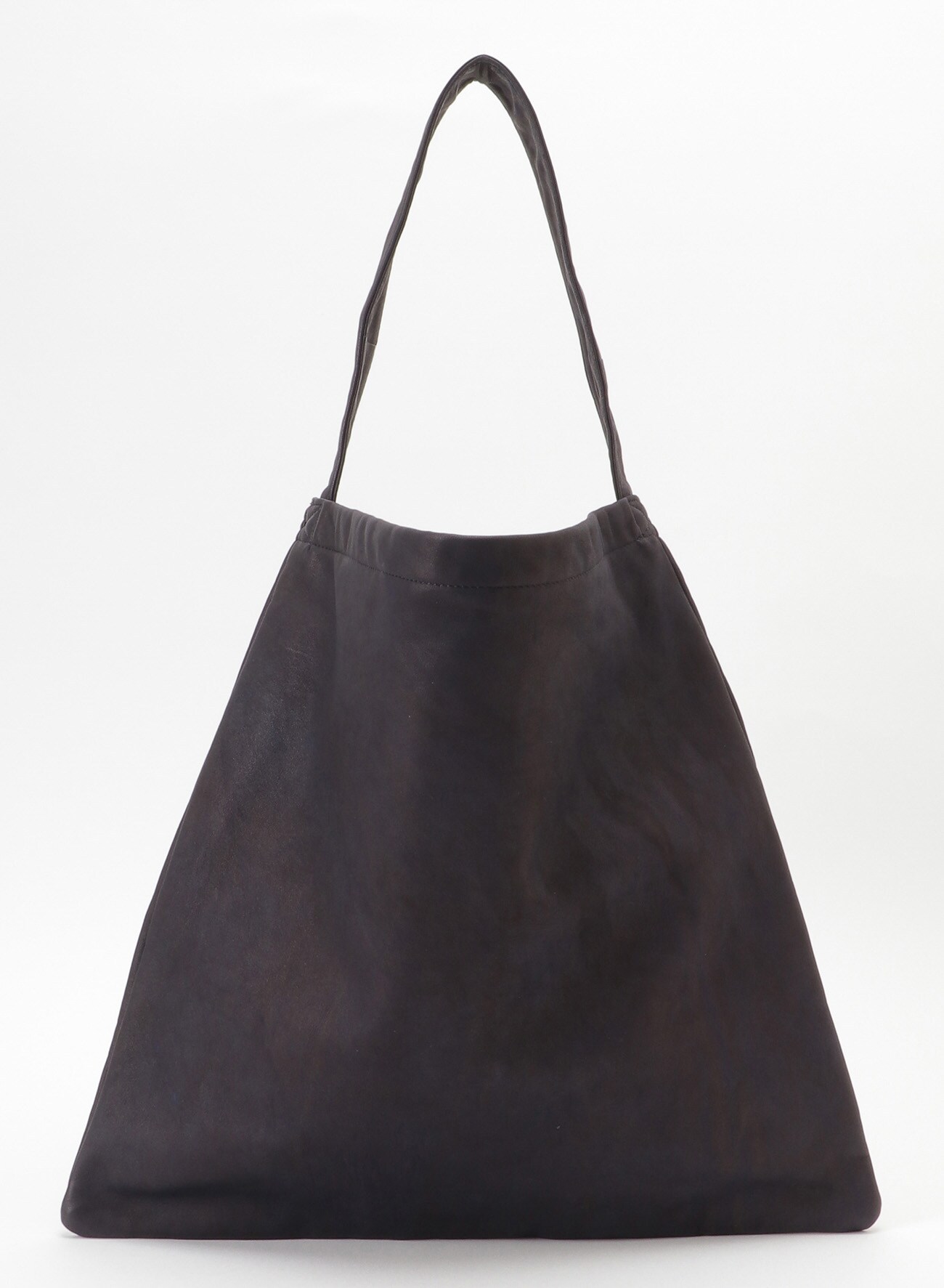 TIE-DYED LEATHER FLAT TOTE BAG