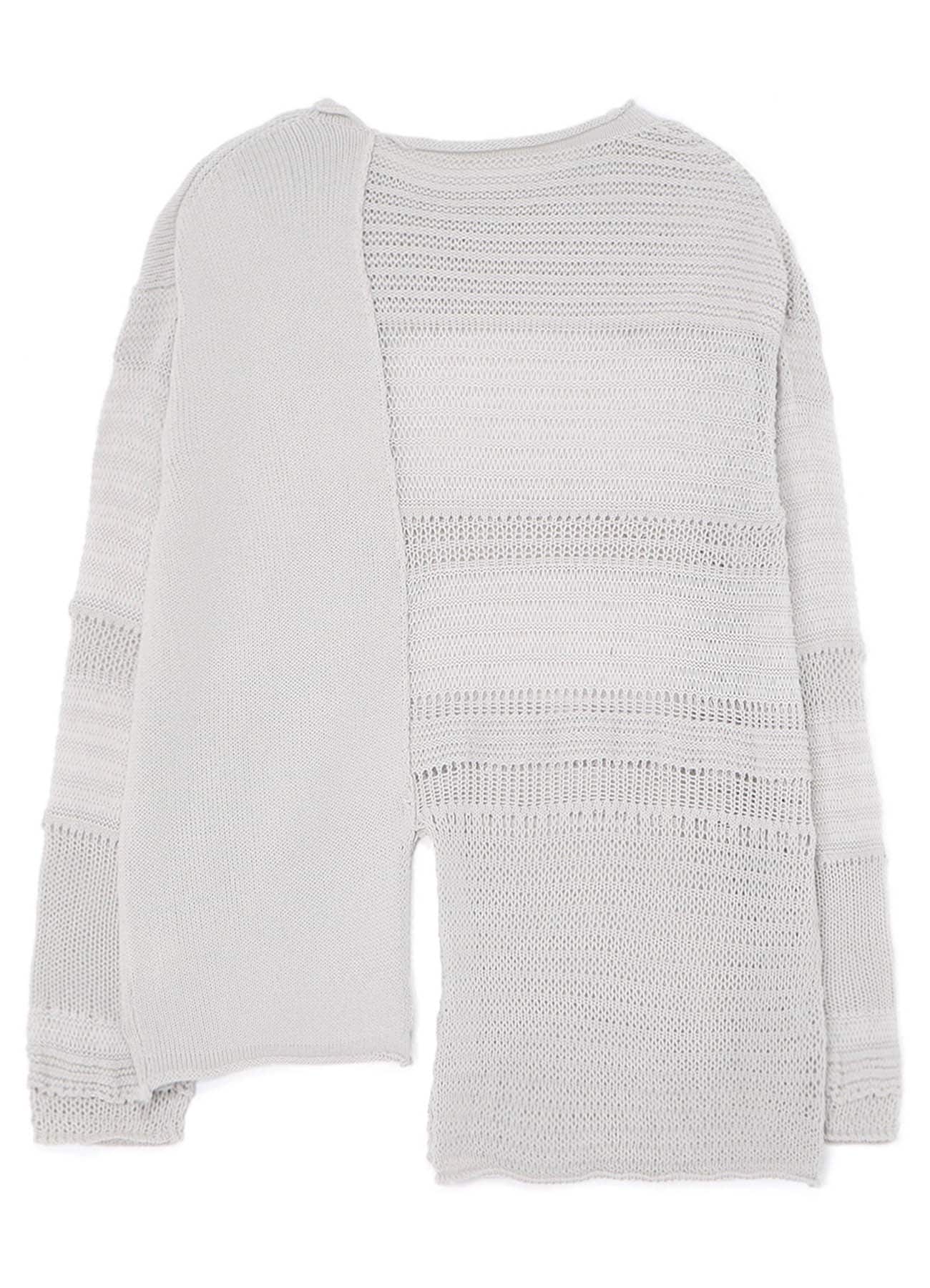 KNITTED PANEL PULLOVER