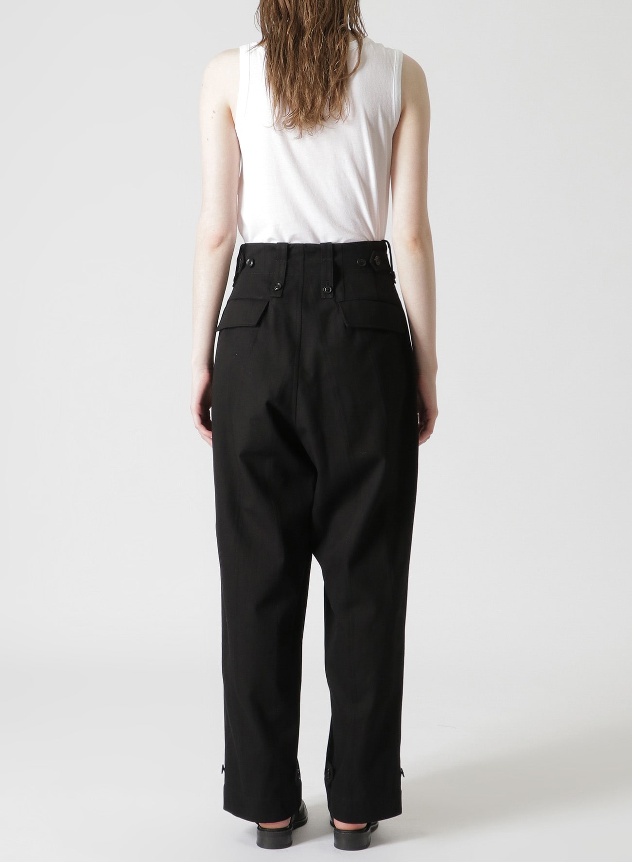 DOBBY CHINO PANTS WITH LEFT FLAP POCKET