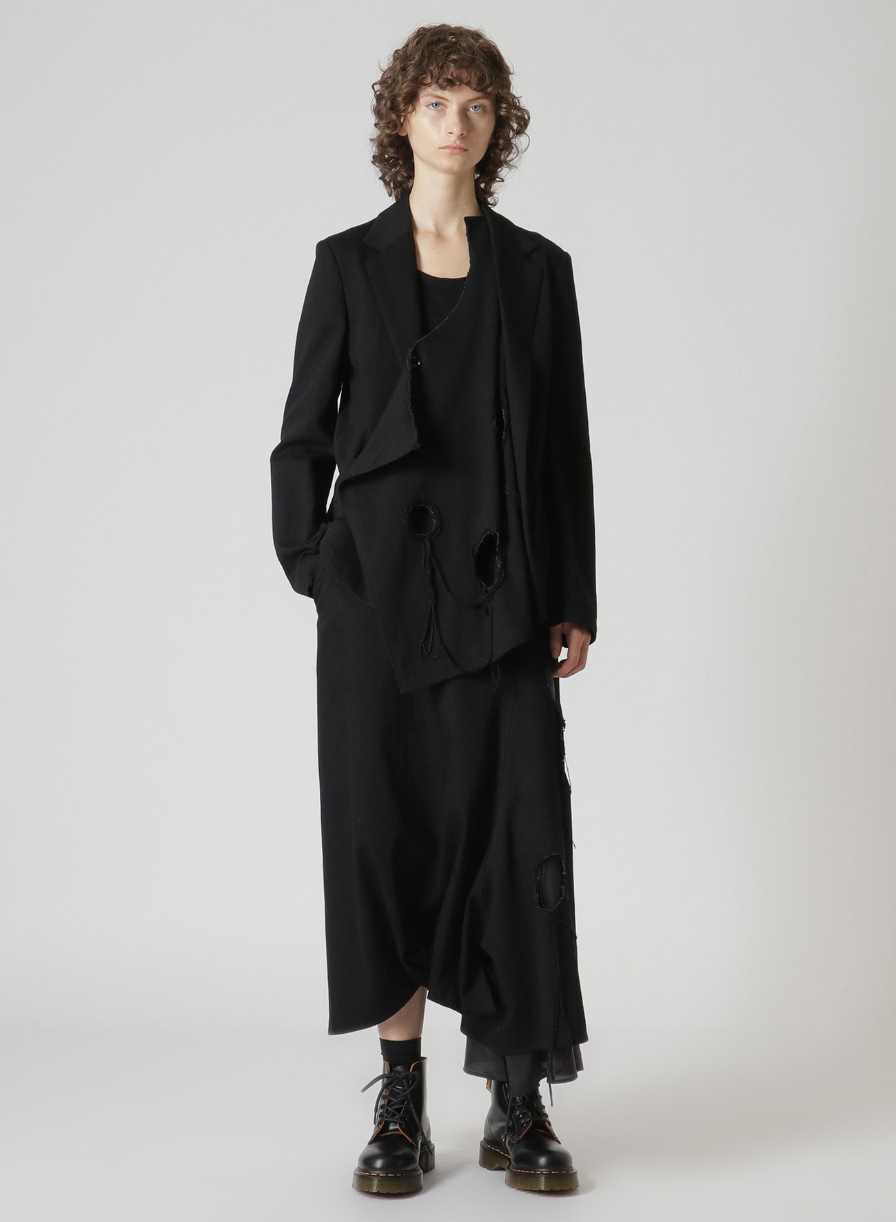 yohji Yamamoto 20aw asymmetry pants-