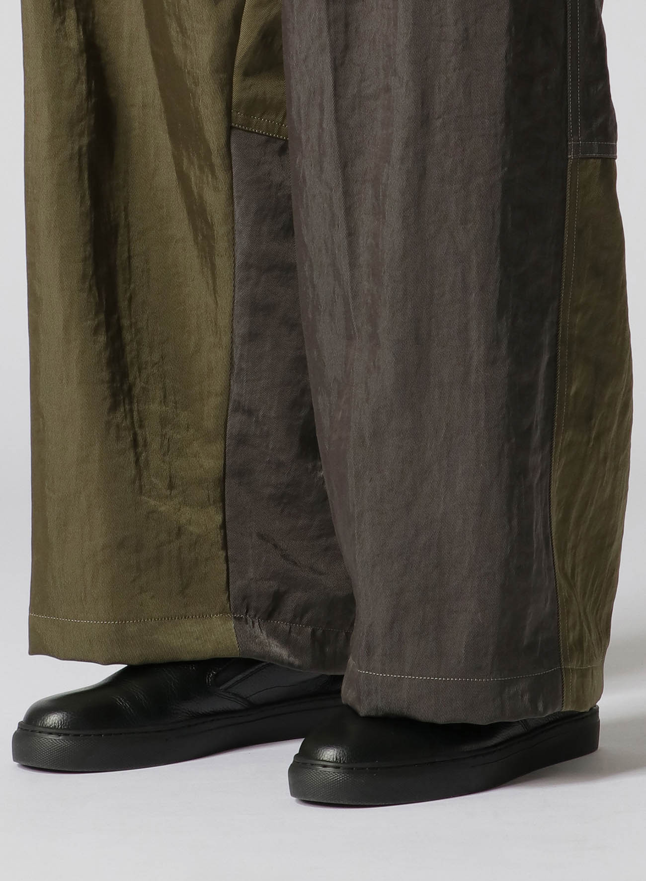 NYLON TWILL SAROUEL PANTS(S Khaki): Vintage 1.1｜THE SHOP YOHJI