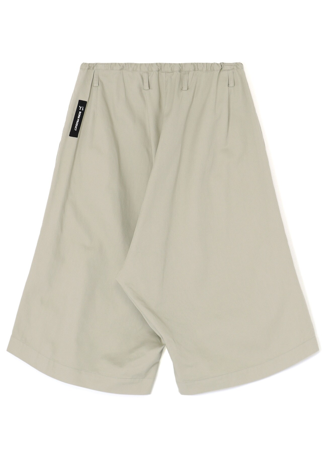 [Y's BORN PRODUCT]COTTON TWILL 3/4 LENGTH STRING PANTS