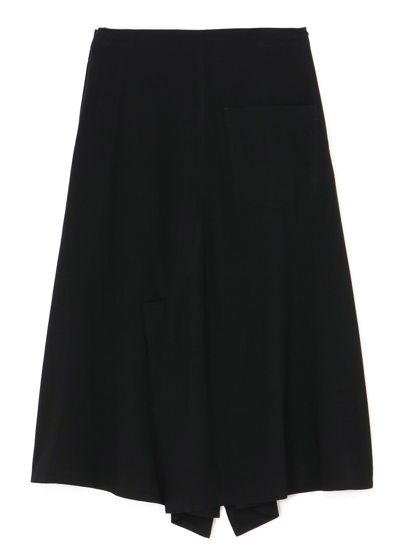 RAYON FLARED SKIRT WITH TRIANGLE GUSSET