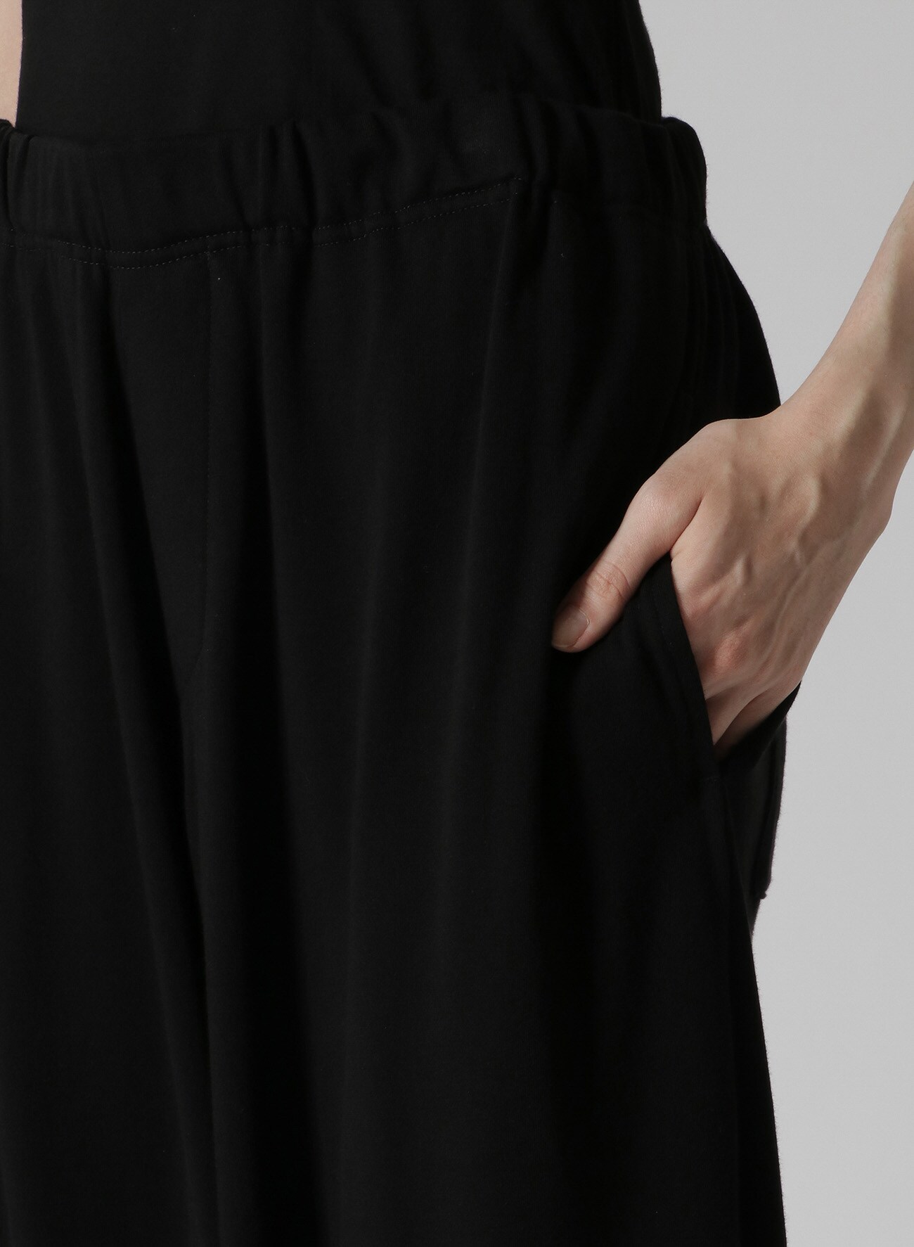 FRENCH TERRY CLOTH PANTS WITH ELASTICATED WAISTBAND