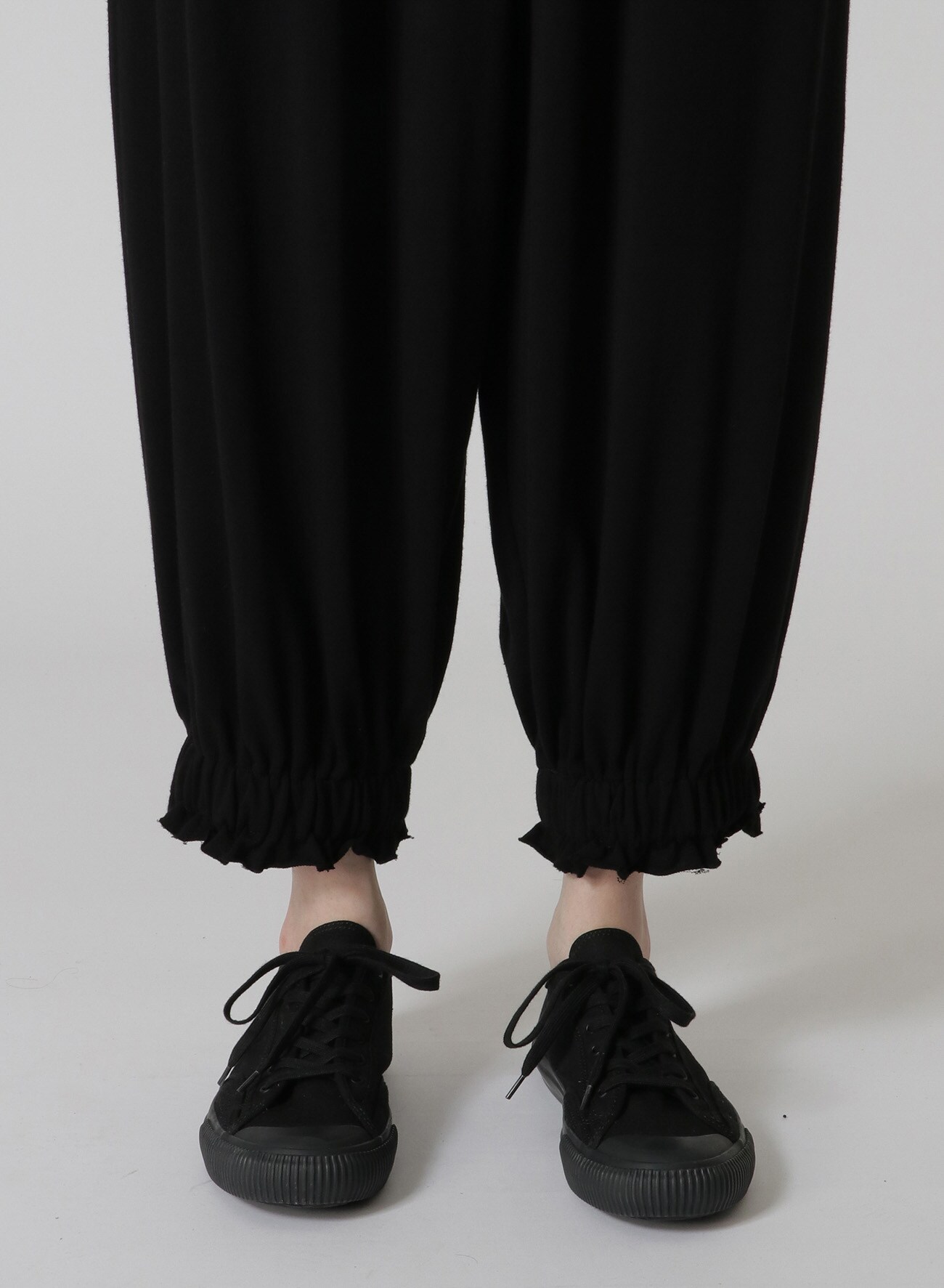 FRENCH TERRY CLOTH PANTS WITH ELASTICATED WAISTBAND