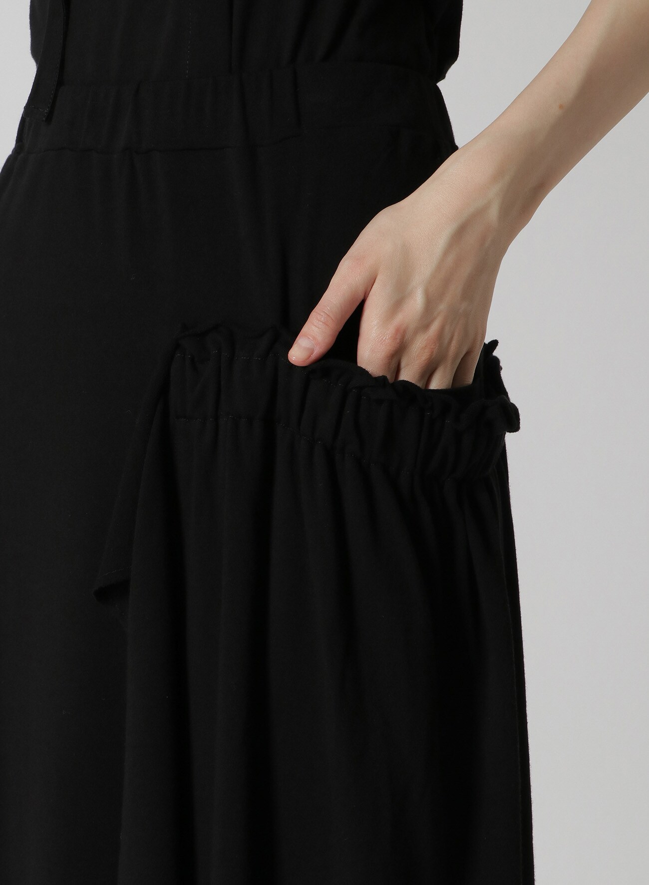 FRENCH TERRY CLOTH LAYERED SKIRT