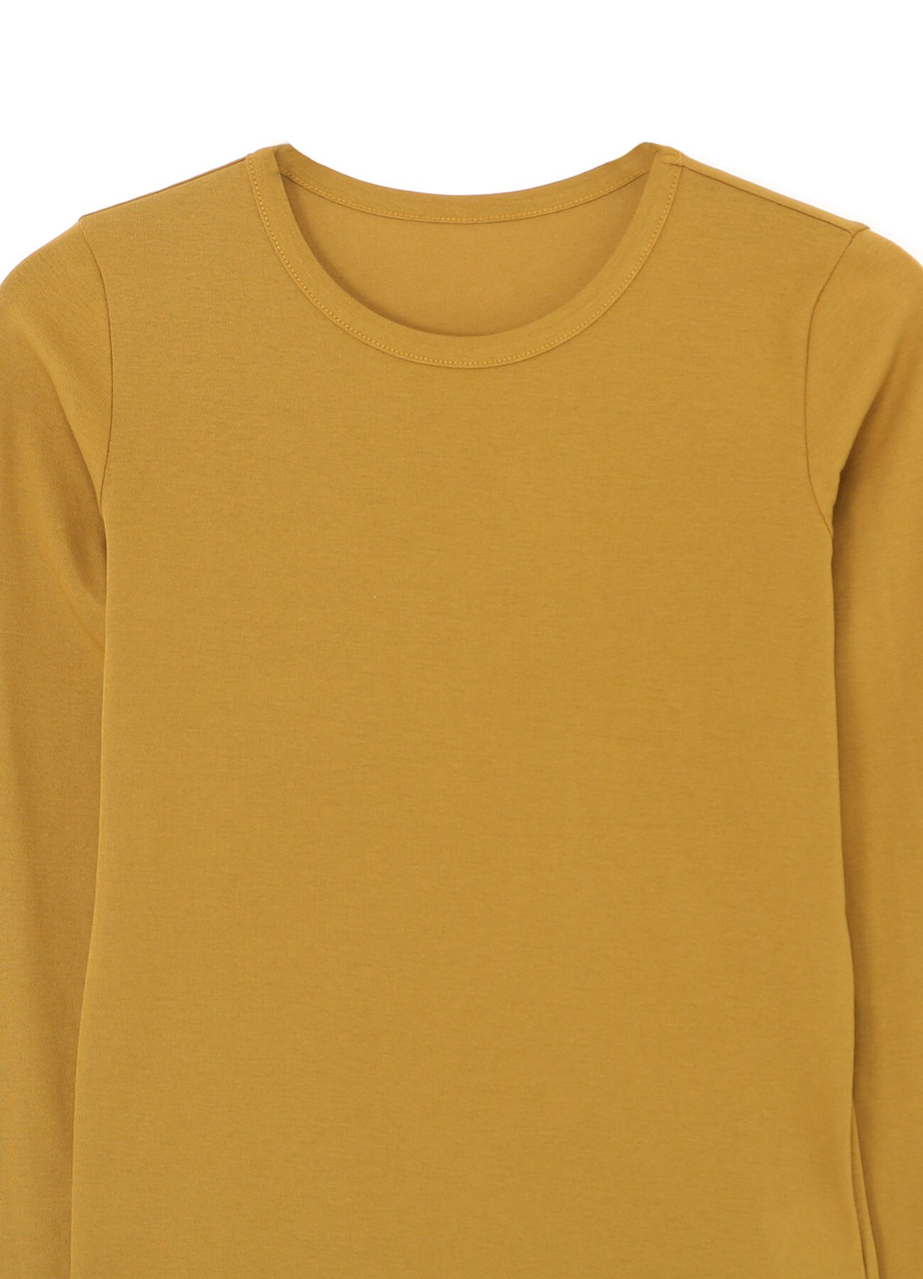 40/- HIGH TWIST COTTON RIBBED LONG SLEEVE T-SHIRT(S Mastard