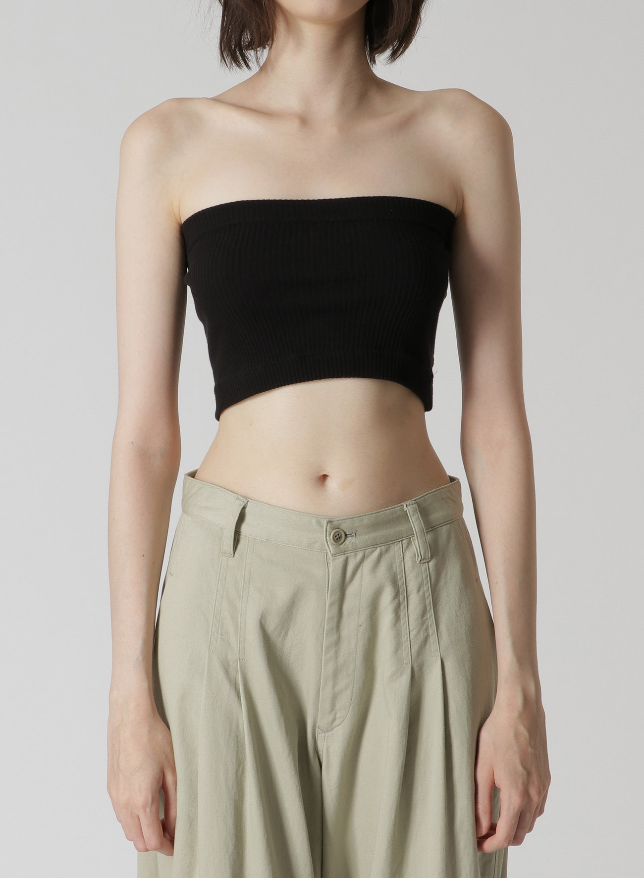 RIBBED MID LENGTH TUBE TOP