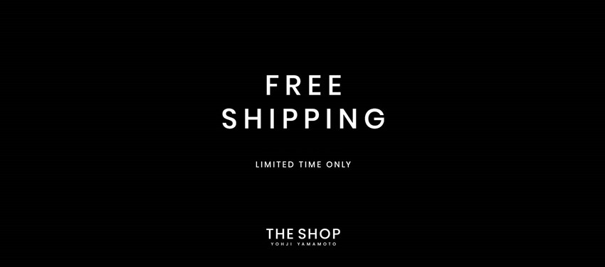 FREE SHIPPING ー LIMITED TIME ONLY
